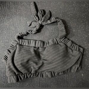 Black halter top bikini